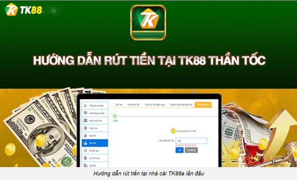 Rút tiền Tk88 